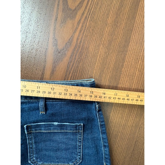 Old Navy Womens Jean Shorts California Stretch Blue Denim size 10 High Rise - Picture 5 of 12